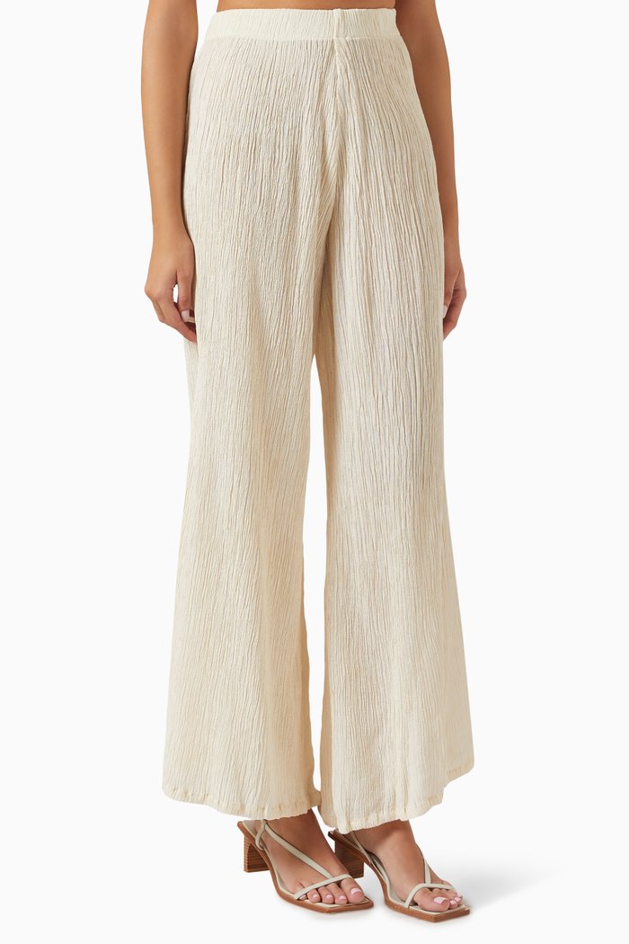 

Aasha Pants in Silk-bamboo, Neutral