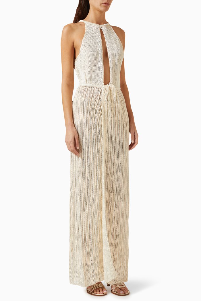 

Amer Dress in Viscose Knit, White
