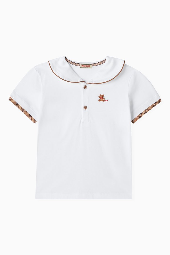 

Sailor Collar T-shirt in Cotton, Neutral