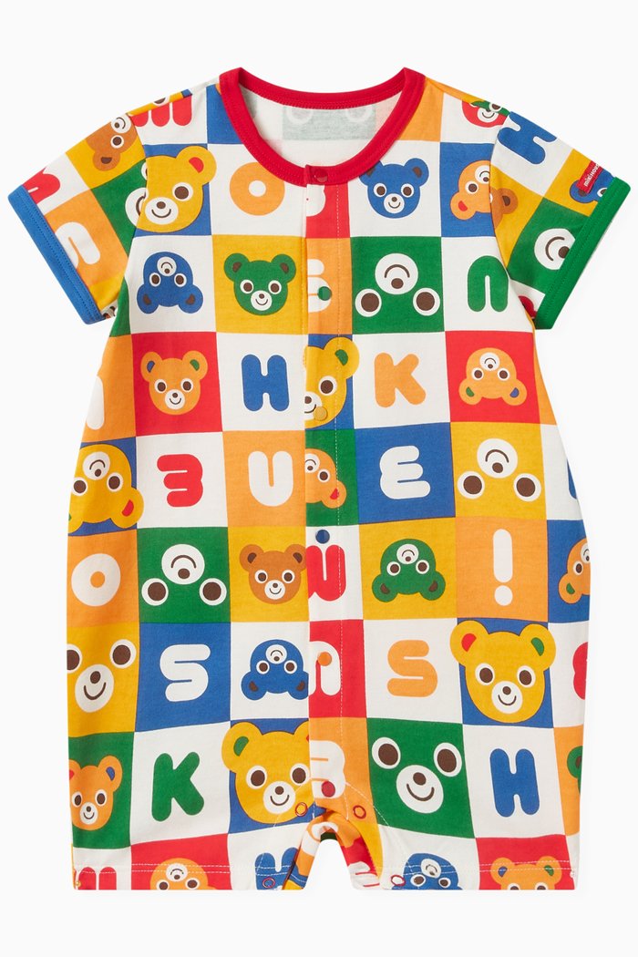 

All-over Printed Romper in Cotton-blend, Multicolour