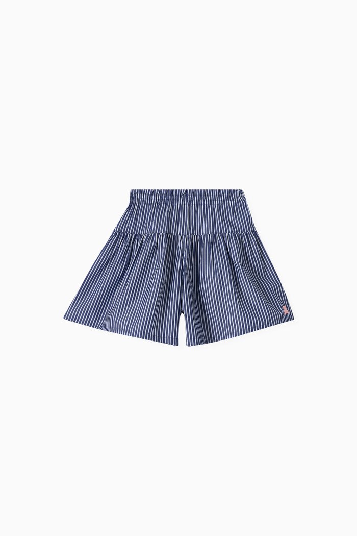 

Relaxed Striped Shorts, Blue