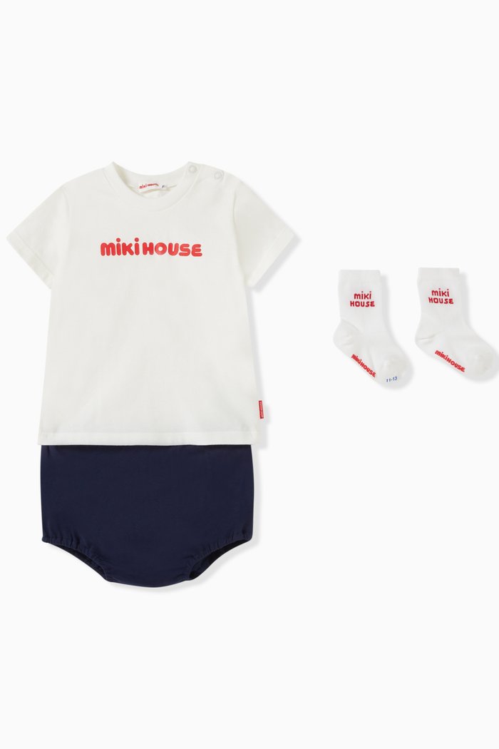 

3-piece Sleeping Set in Cotton, Blue