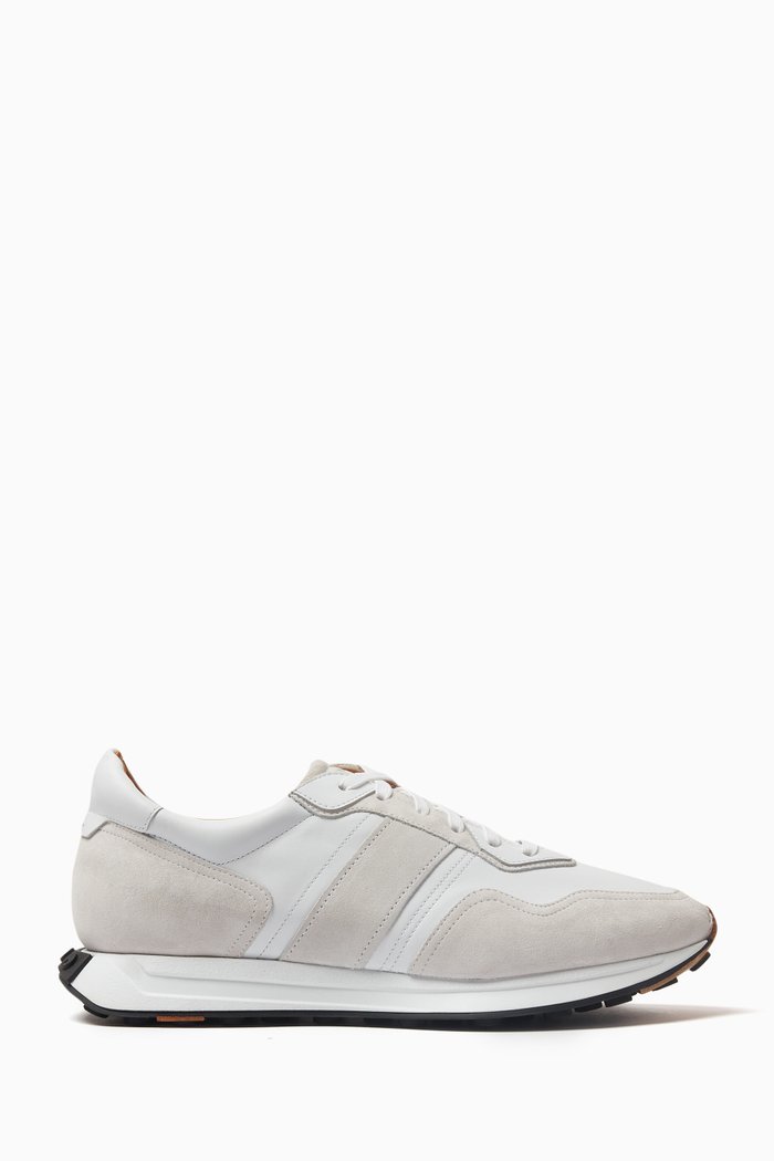 

Adra Sneakers in Leather & Suede, White