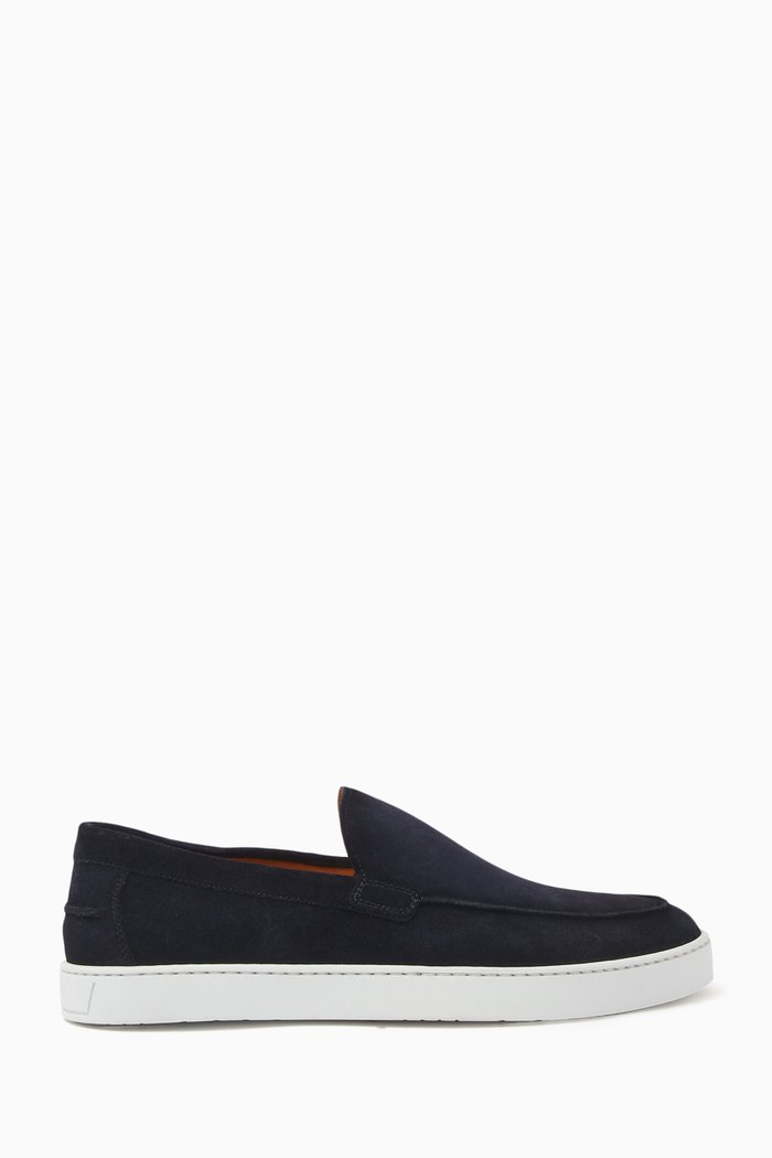

Cowes Loafers in Suede, Blue
