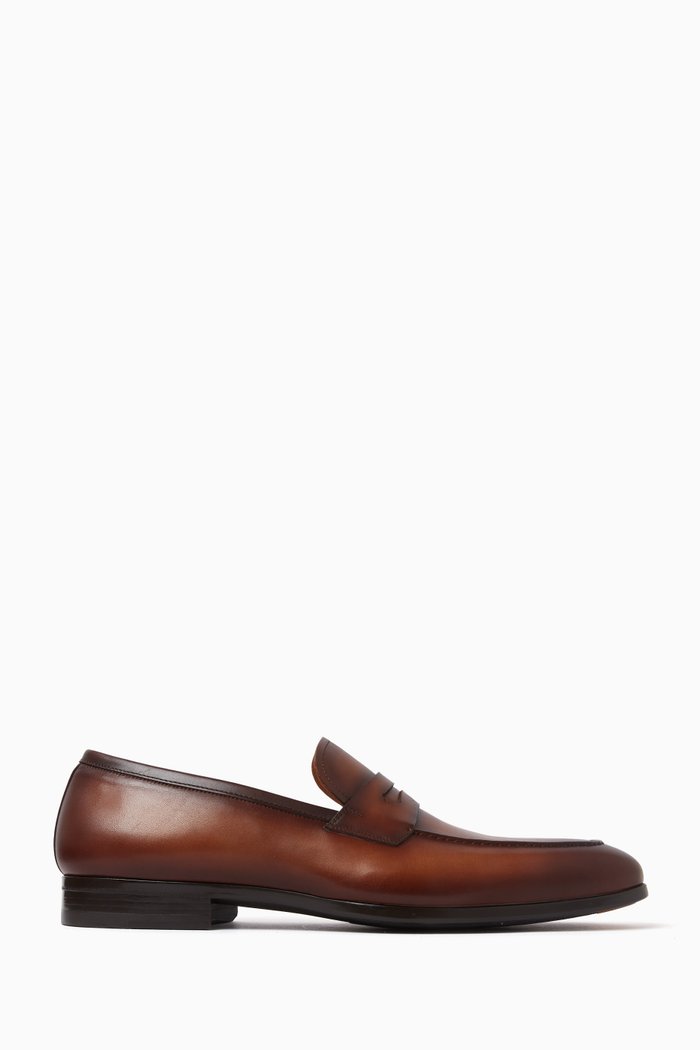 

Austin Derby Shoes in Leather, Brown