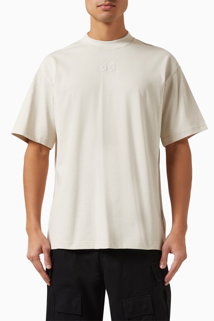 

Classic Sleeveless Logo Tank Top in Cotton Jersey, White