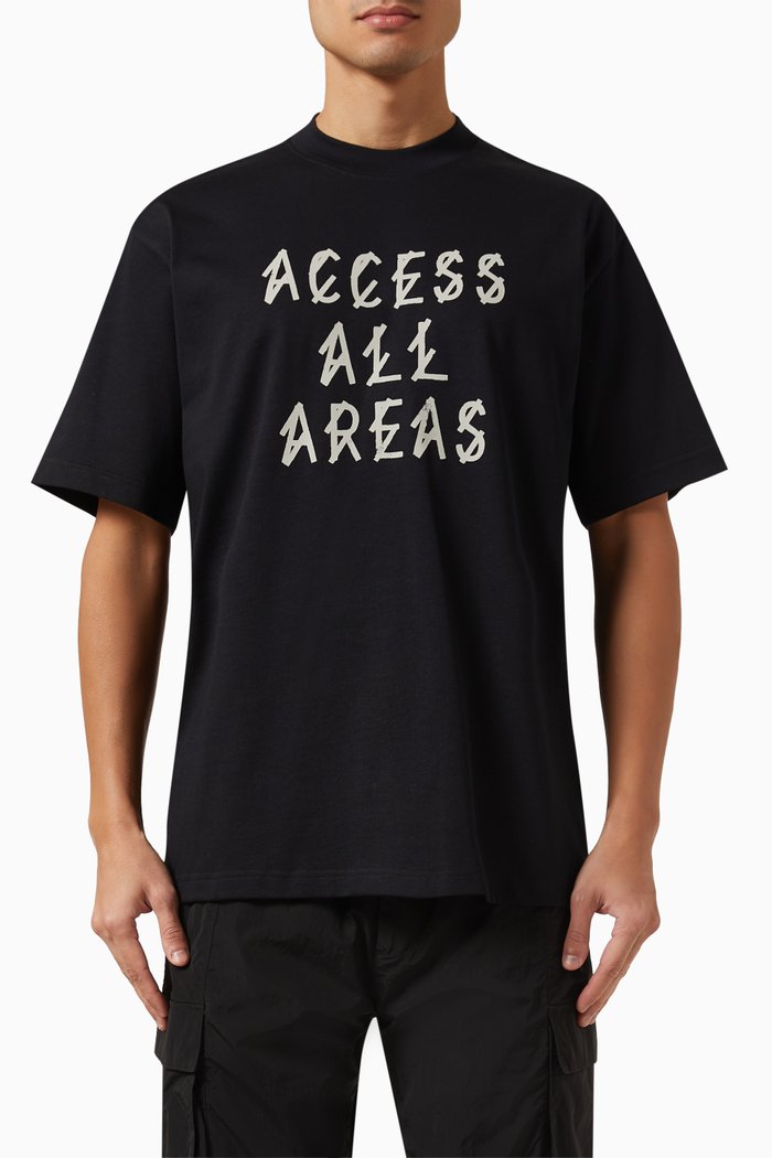 

AAA Logo T-shirt in Cotton Jersey, Black