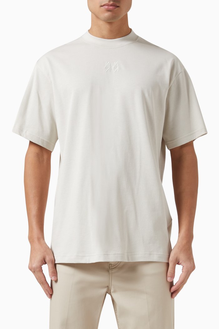 Dial Graphic T-shirt in Cotton Jersey, White