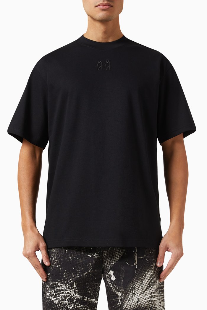 

Gaffer Logo T-shirt in Cotton Jersey, Black
