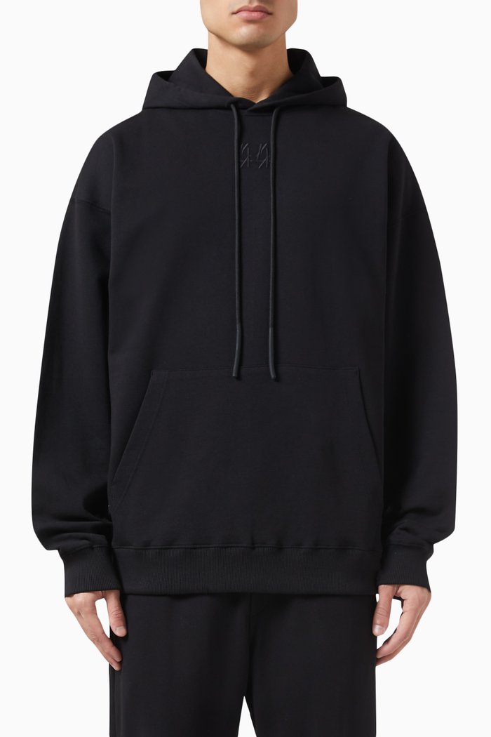 New Classic Hoodie in Cotton Jersey, Black