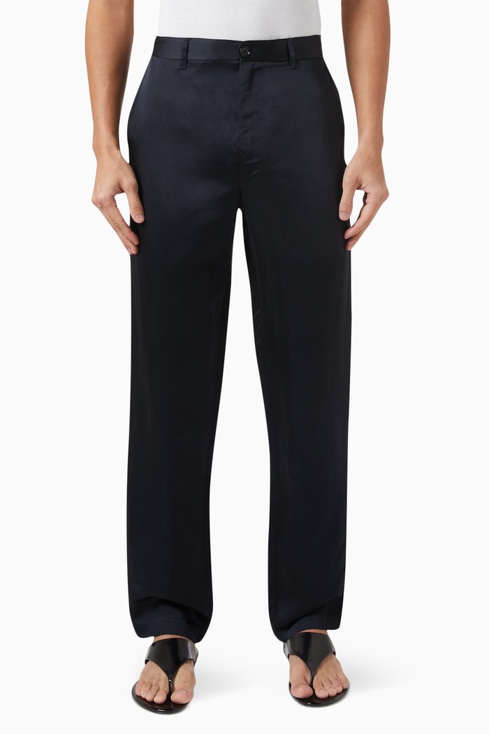 

Meyers Pants in Viscose & Linen, Black