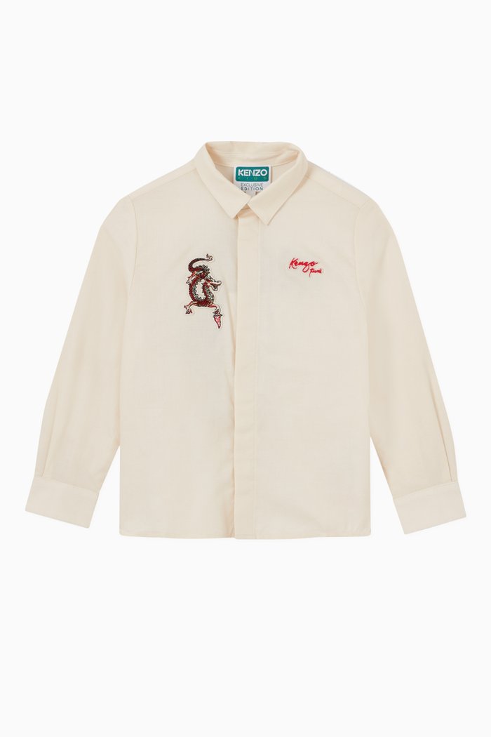 

Year Of The Dragon Shirt in Cotton, White