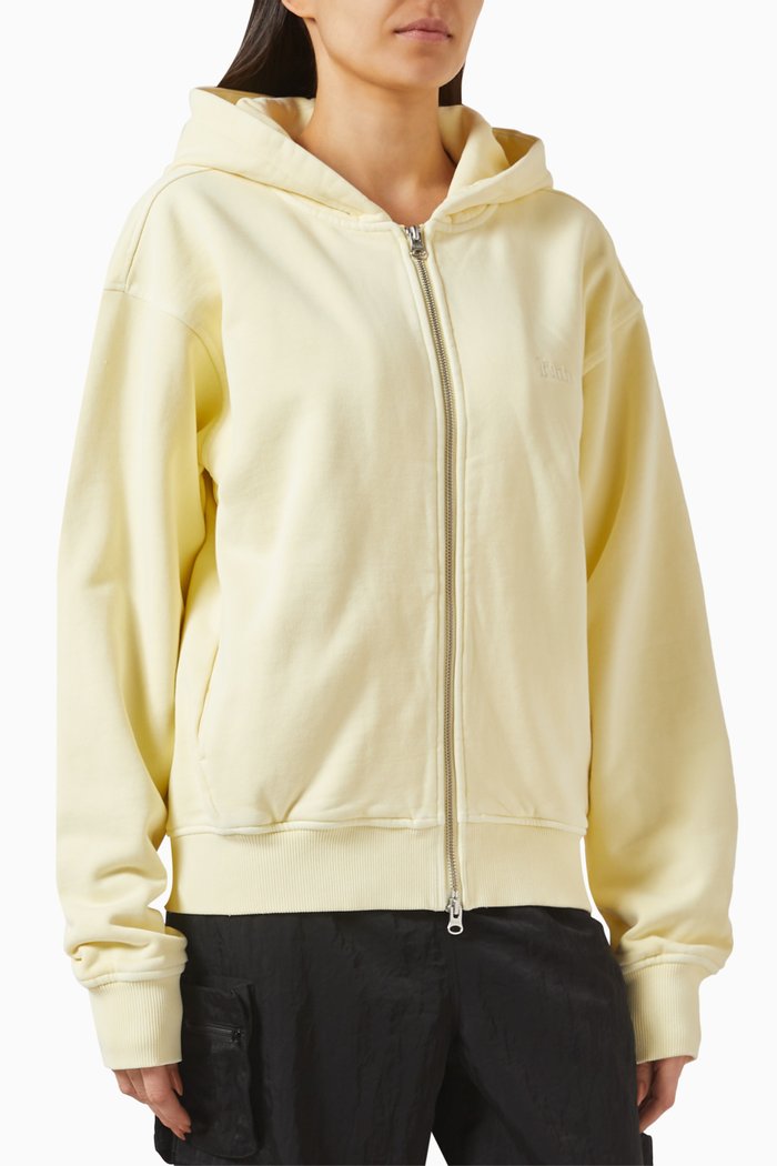 

Tanner Hoodie in Cotton Fleece, Yellow