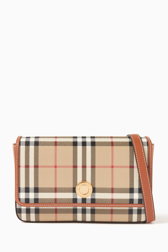 

Hampshire Bag in Check Bio-based Canvas, Neutral