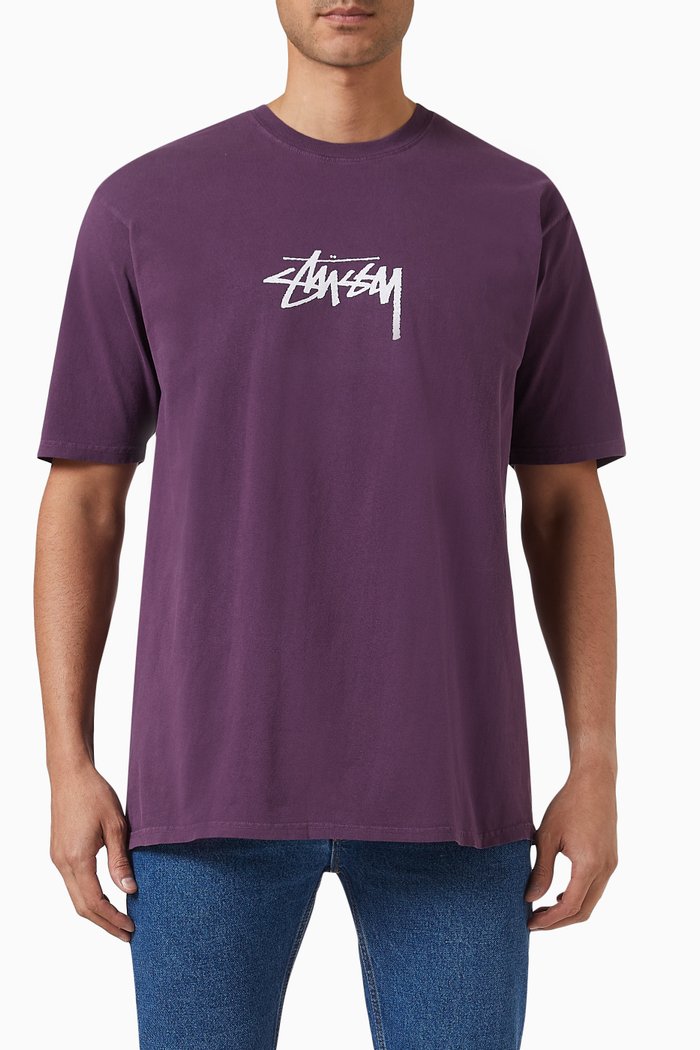 

Small Stock Pig. Dyed T-Shirt in Cototn, Purple
