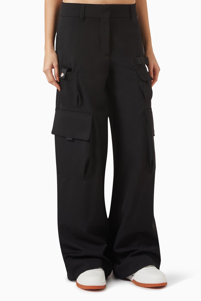 

Toybox Cargo Pants in Wool, Black