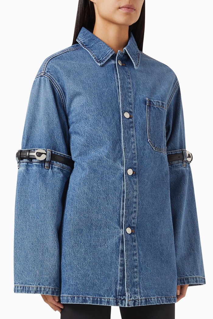 

Hybrid Open Elbow Jacket in Denim, Blue