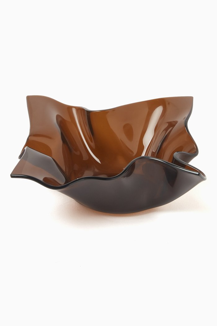 

Klee Pressed Bowl in Acrylic, Brown