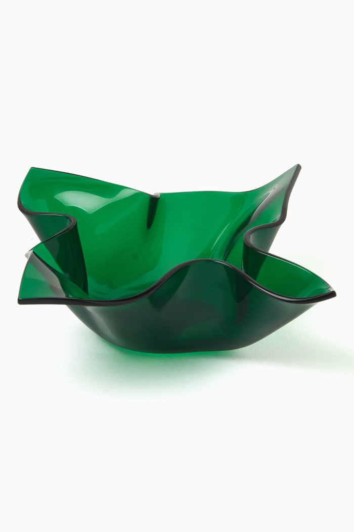 Klee Pressed Bowl in Acrylic, Green