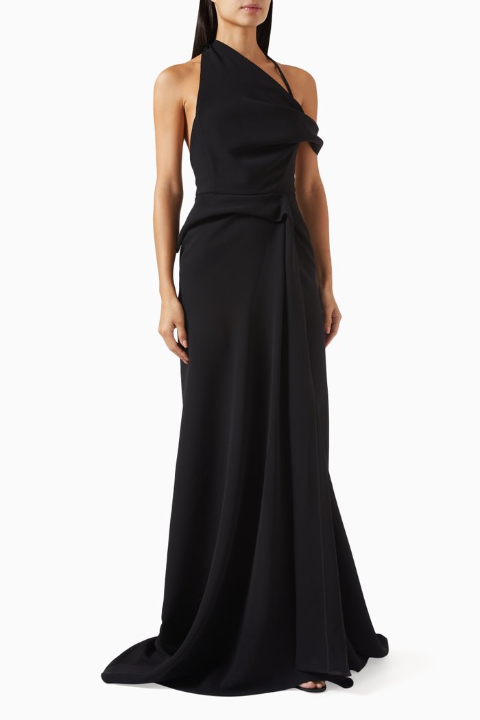 

Aspect Asymmetric Gown, Black
