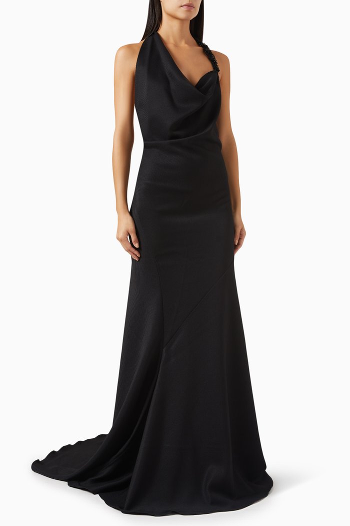 

Desires Gown in Silk, Black