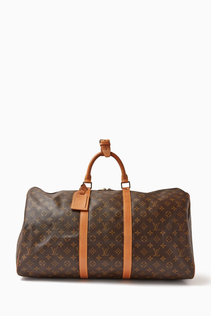 

Keepall Bandoulière 55 in Monogram Canvas, Brown