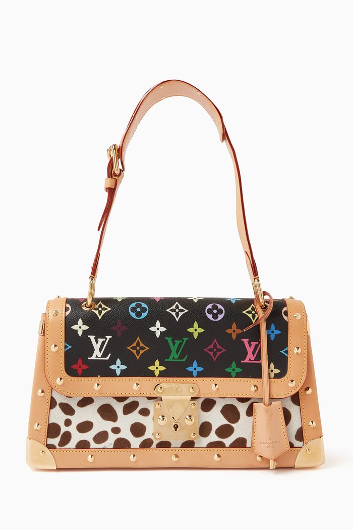 

Dalmatian Sac Rabat Bag in Canvas & Leather, Multicolour