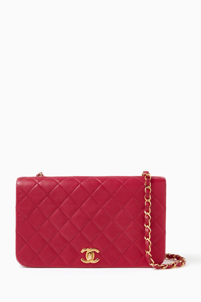 CC Timeless Single Flap Bag in Quilted Leather, Pink