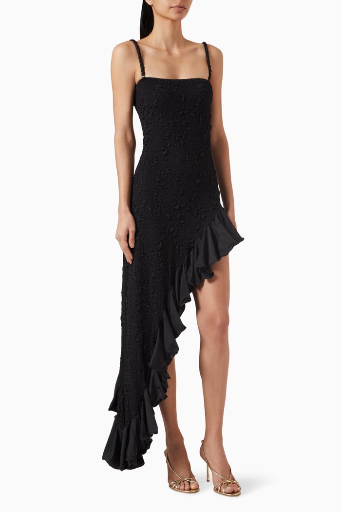 

Flamenco Maxi Dress, Black