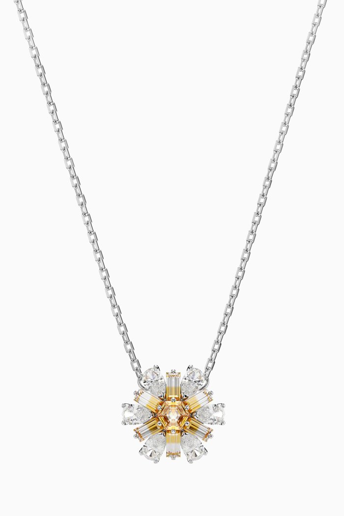 

Idyllia Crystal Necklace in Rhodium-plated Metal, Yellow