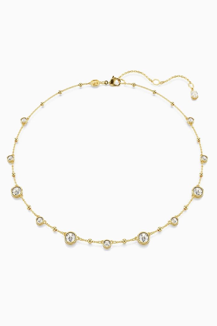 Imber Crystal Necklace in Gold-plated Metal