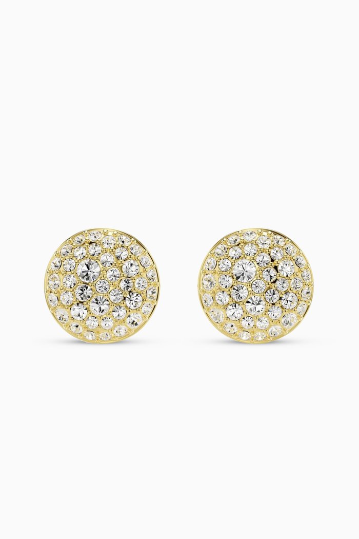 

Meteora Crystal Stud Earrings in Gold-plated Metal