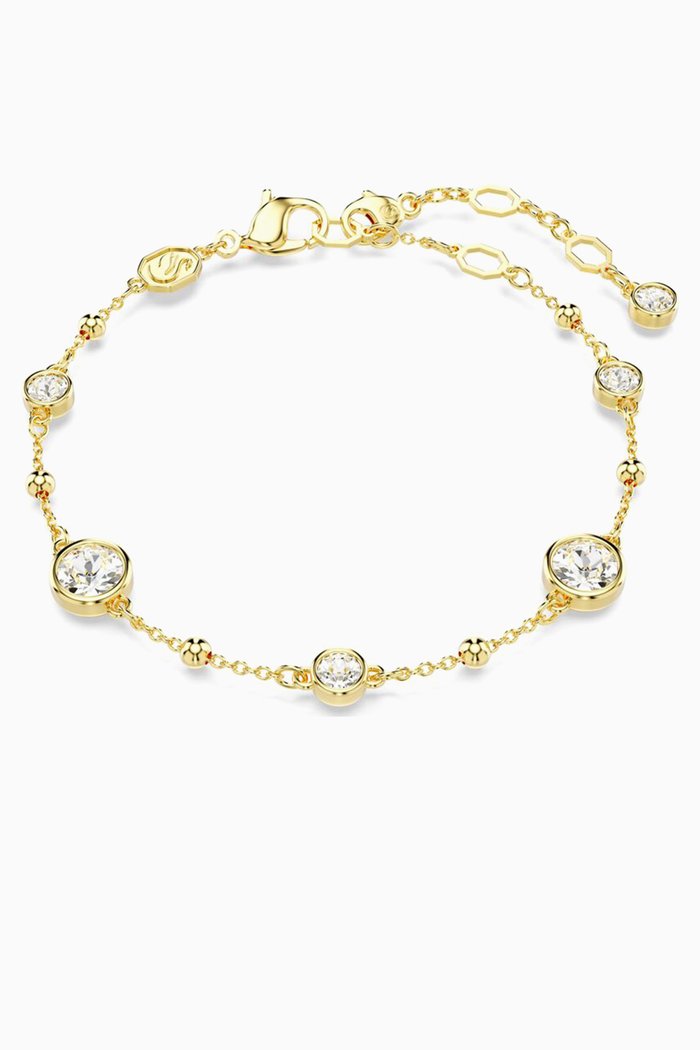Imber Crystal Bracelet in Gold-plated Metal