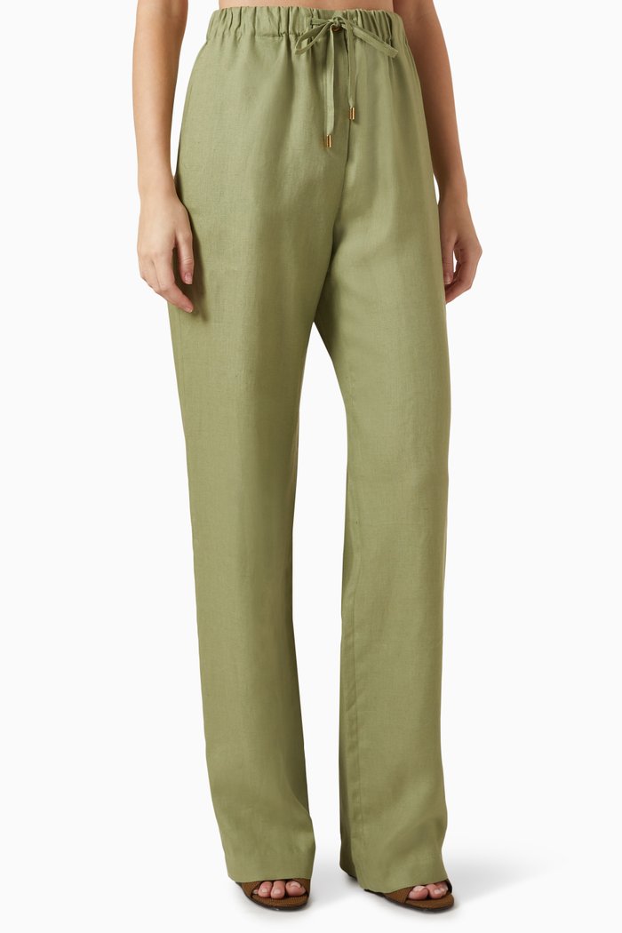 

Helios Solaire Pants in Linen, Green