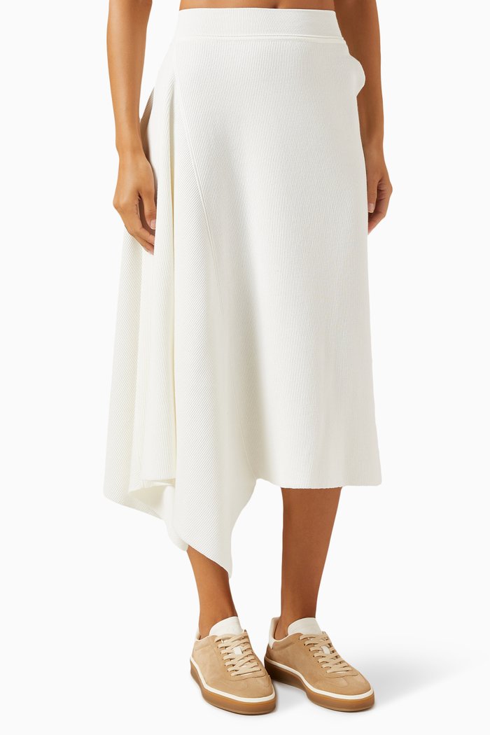 

Gonna Tazawa Skirt in Cotton, White