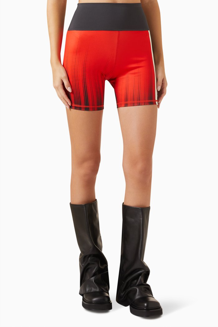 

Lana Surge Logo Biker Shorts in Tech-stretch Spandex, Red