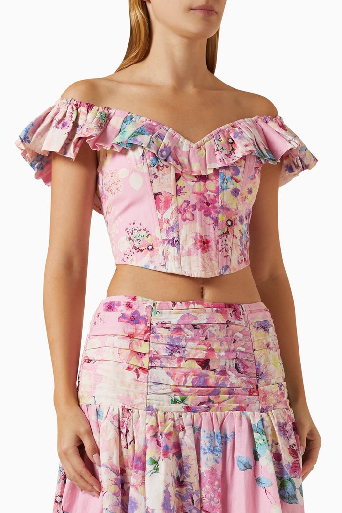 

April Corset Top, Pink