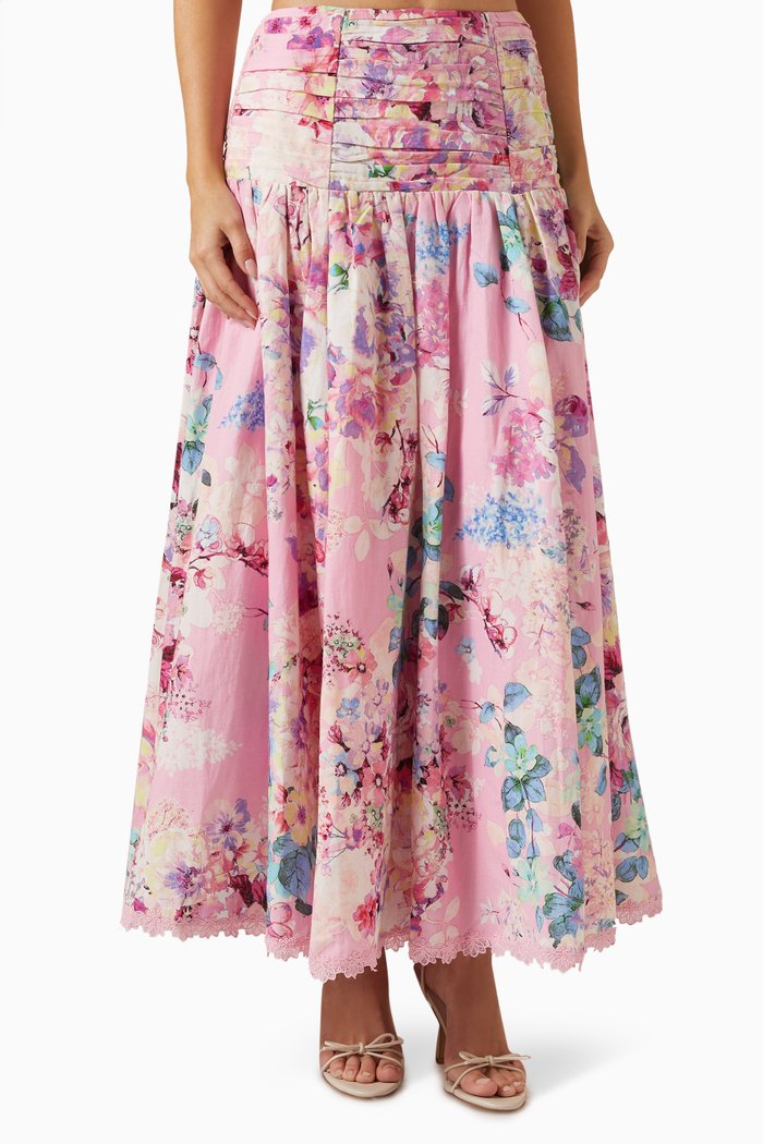 

April Midi Skirt, Pink