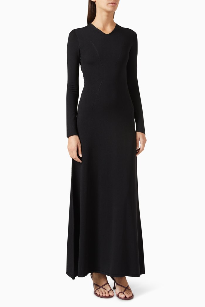 

x Sofia Richie Grainge Narcia Dress in Viscose-knit, Black