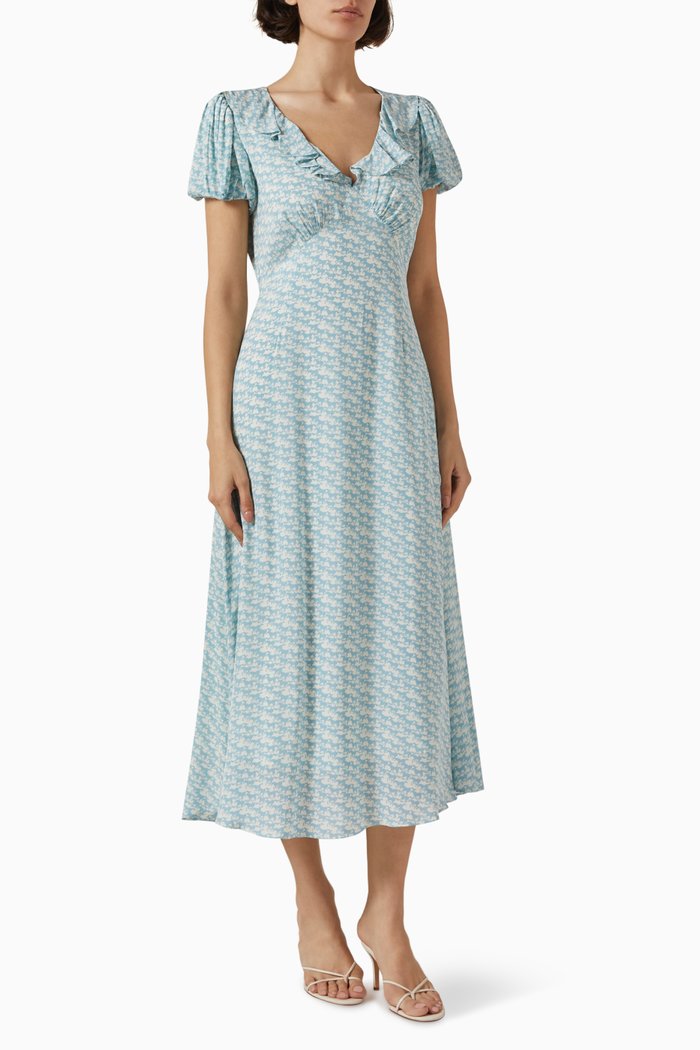 

x Sofia Richie Grainge Calais Dress in Viscose, Blue