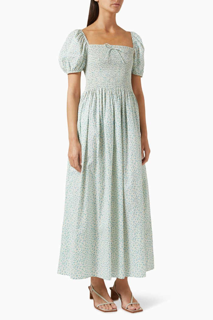

x Sofia Richie Grainge Corina Dress in Cotton-voile, Blue
