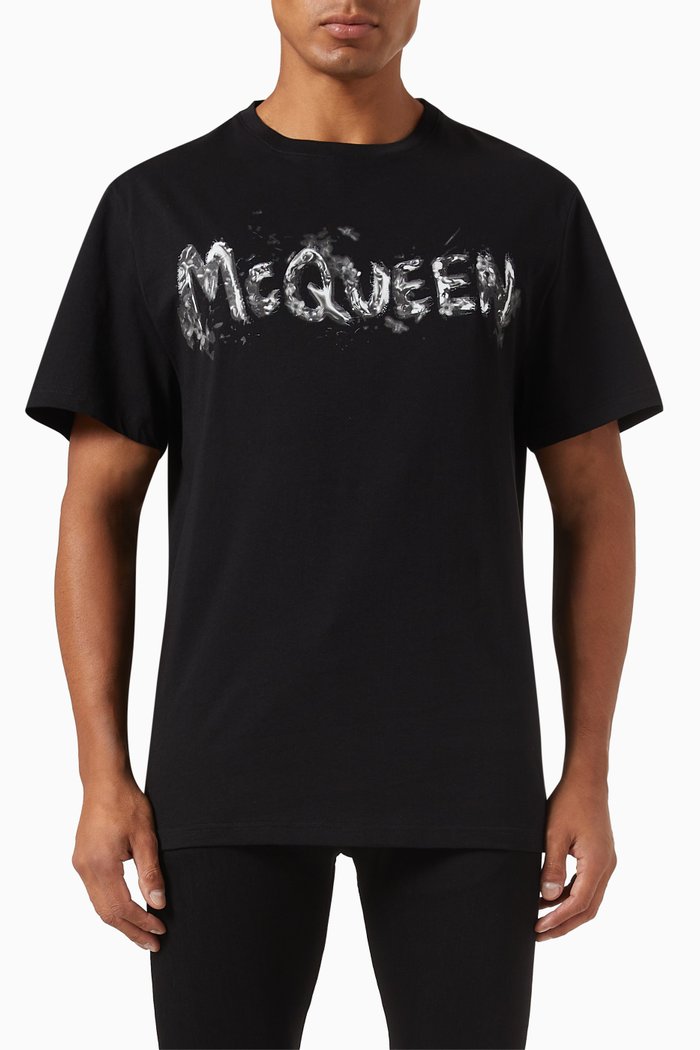 

Logo Graffiti T-shirt in Cotton, Grey