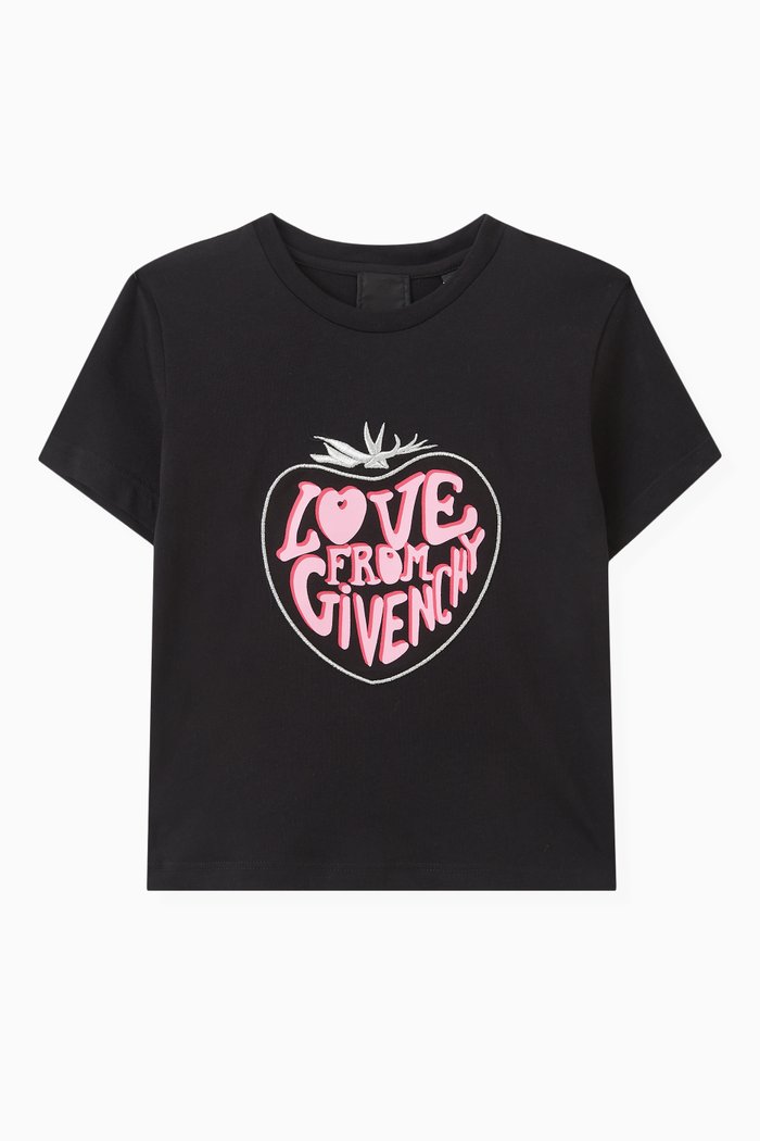 

Logo-print T-shirt in Organic Cotton, Black