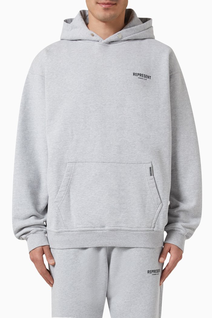 

Owners Club Hoodie in Cotton, Grey