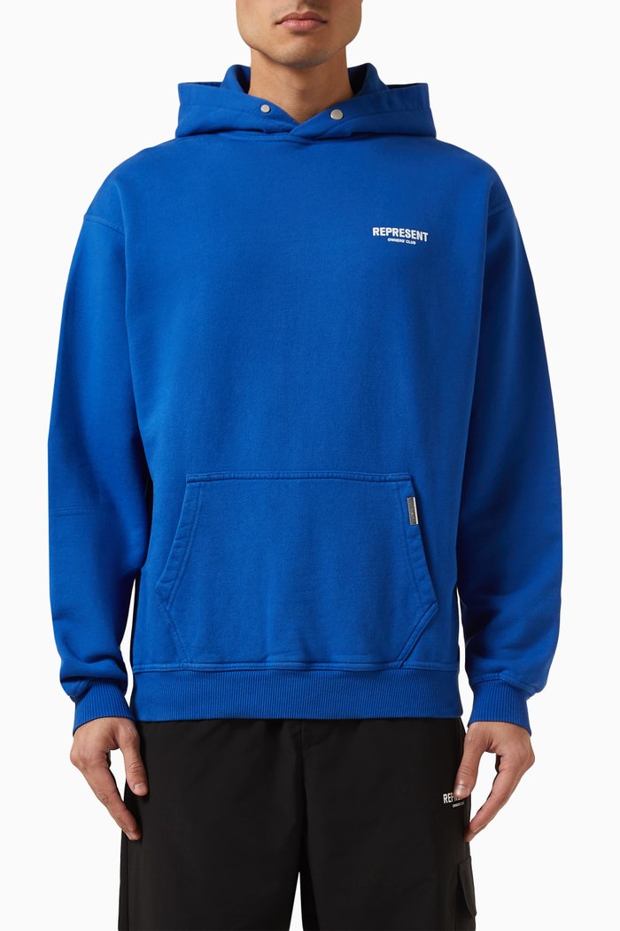 

Owners Club Hoodie in Cotton, Blue