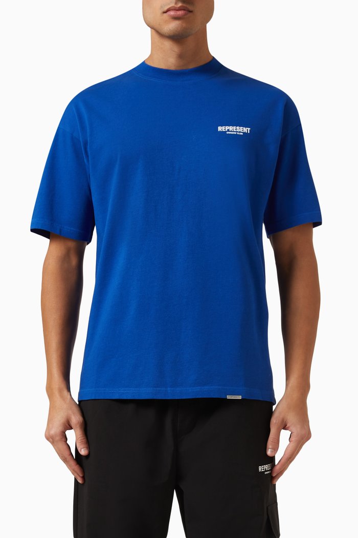 Represent Owners Club T-shirt in Cotton-jersey, Blue