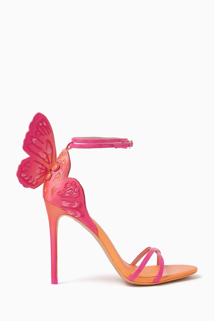 

Chiara 100 Butterfly Sandals in Satin, Pink