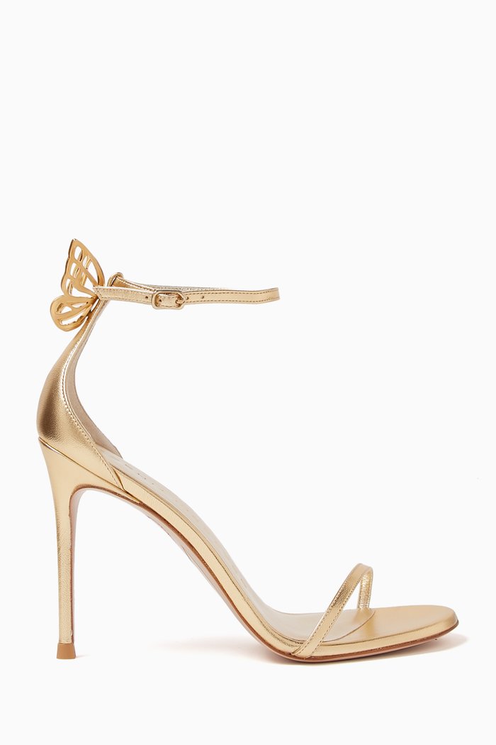 

Mariposa 100 Sandals in Leather, Gold