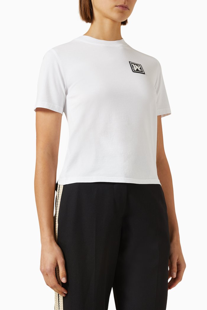 

Ski Club Logo T-shirt in Cotton, White
