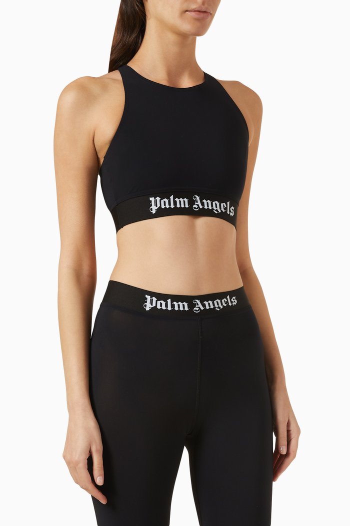 

Logo Tape Crop Top, Black